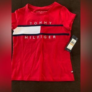 New Red Tommy Hilfiger Shirt size 7